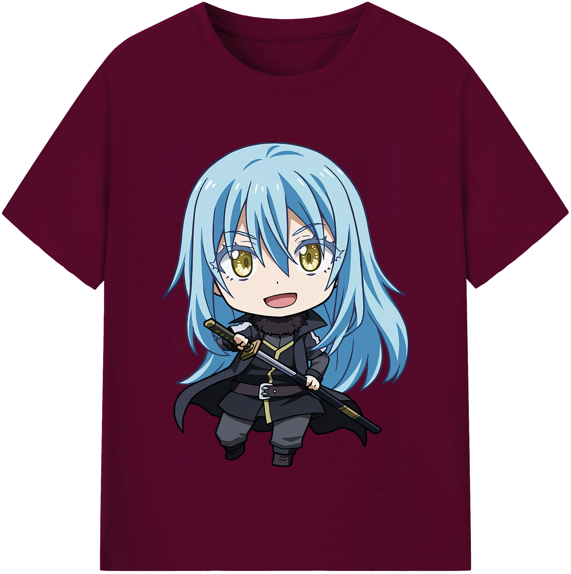 （画像用） 転スラ Regarding Reincarnated to Slime レディースカジュアルプリントTシャツ（綿100％）
